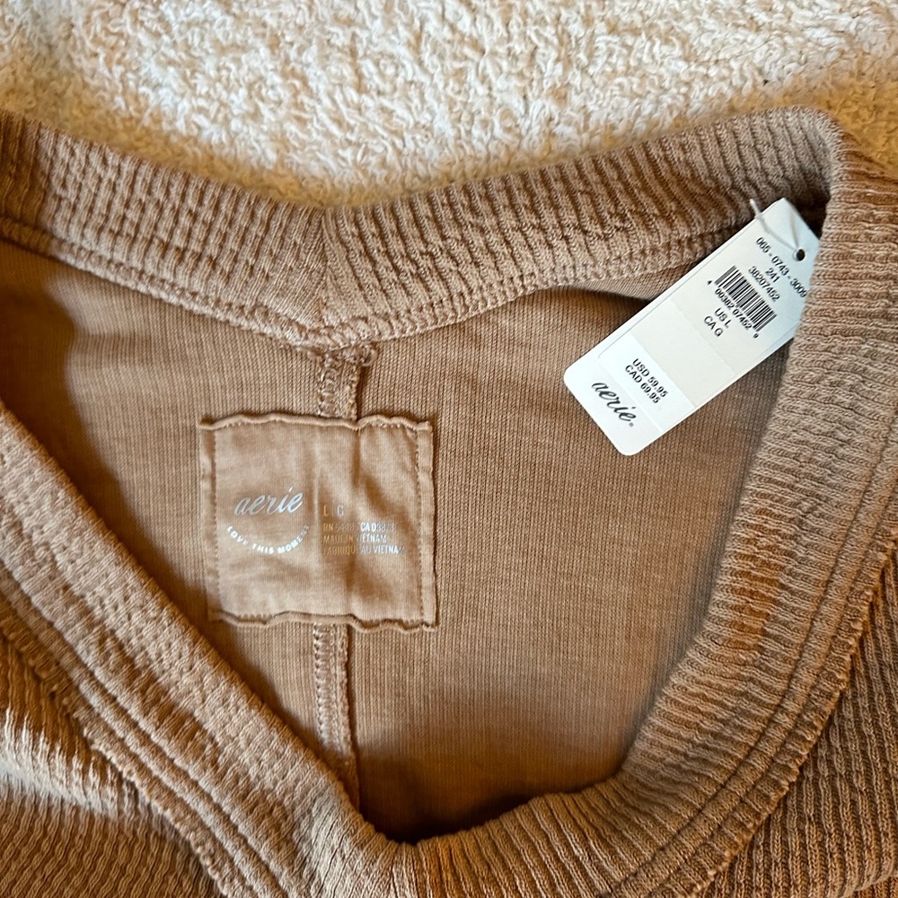 AERIE V-neck Sweatshirt